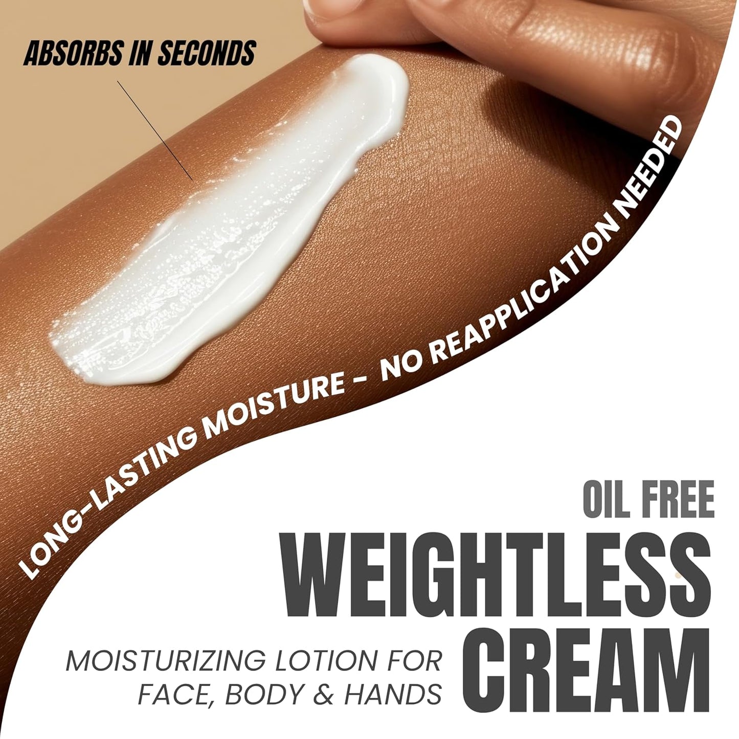 Alozera Vitamin C Body Lotion with Ceramides & Stem Cells, Anti-Aging Moisturizer Cream for Noticeably Youthful, Even Skin Tone, Lightweight, Fragrance-Free, 16.9 oz