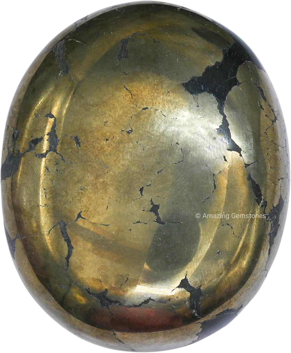 Amazing Gemstone Pyrite Crystals and Healing Stones - Large Palm Stone Crystals Piedra, Crystal for Good Luck, Positive Energy, Meditation - Unique Stocking Stuffers and Birthday Gifts for Women, Men