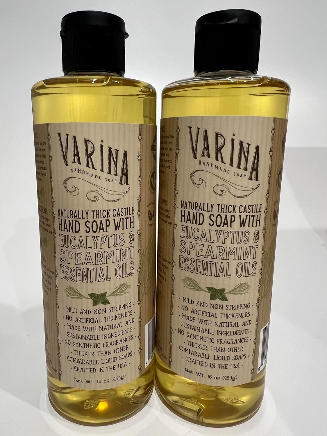 Liquid Soap - Liquid Organic Castile Soap Eucalyptus Spearmint - 32oz