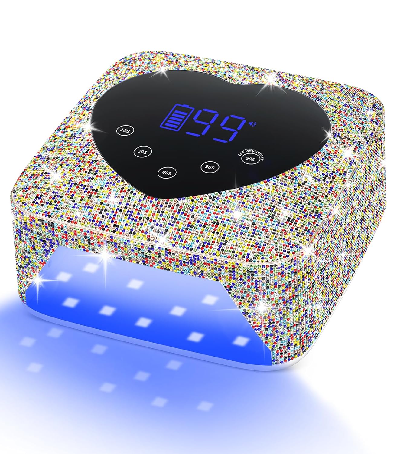 UV Nail Lamp, HUGMAPLE 72W UV Light for Gel Nails, Cordless Rechargeable Diamond Fast Dryer with 5 Timer Setting, Touch Control & Auto Sensor, Professional Led Curing Lamp for Salon & Home