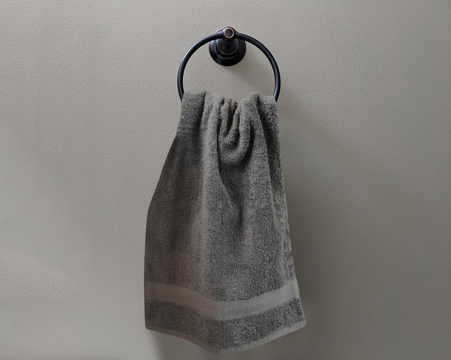 Delara 100% Organic Cotton Towels 650 GSM Plush Feather Touch Quick Dry Hand Towel, Pack of 6 GOTS Certified, Oeko-Tex Green Certified, Organic Cotton Hand Towel, 20"X30"