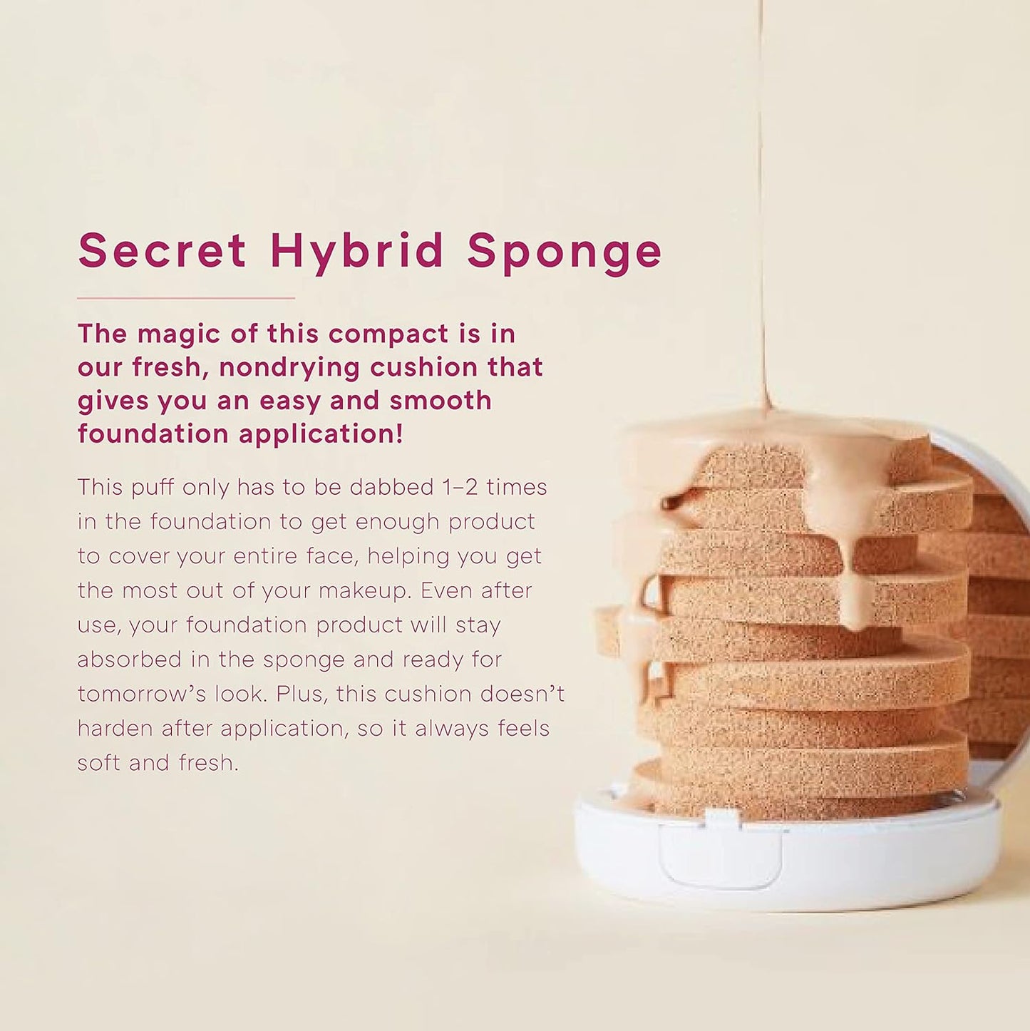 MISSHA Magic Cushion Foundation No.25 Warm beige for Light/Medium with Neutral Skin Tone, Flawless Coverage, Dewy Finish, Easy Application for All Skin Types