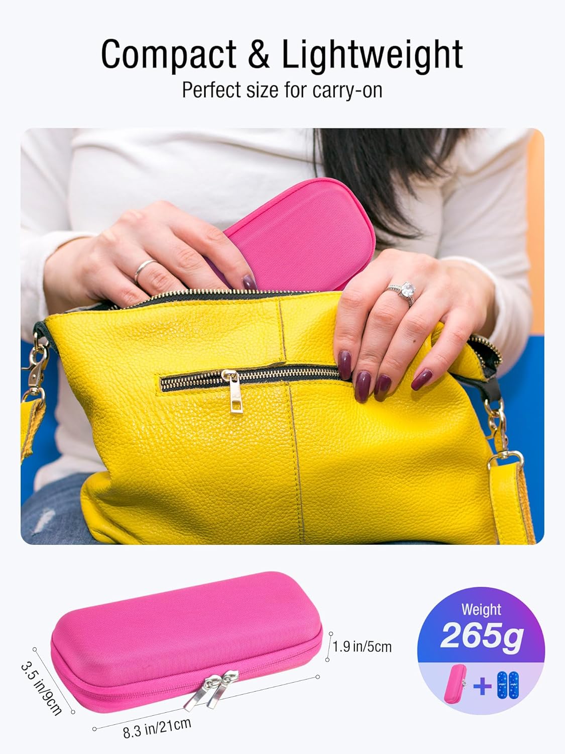 Leng Ke Insulin Cooler Travel Case with 2 TSA Approved Ice Packs - Diabetic Cooler TravelCase for Diabetic Supplies, Refrigerated Medicine Travel Case(Red)