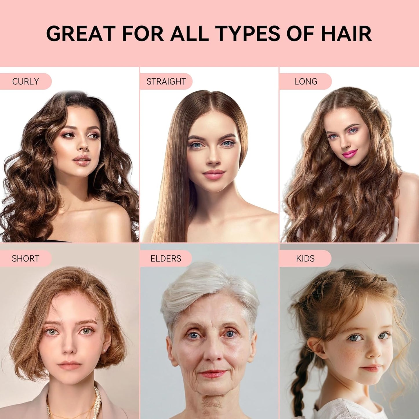 2 Pack Microfiber Hair Towel,Quick Dry Hair Towel Turbie Wrap for Women Kids,Super Absorbent Fast Head Wraps Drying Towel with Button for Wet Curly Hair(Pink 25.6x9.8 Inch)