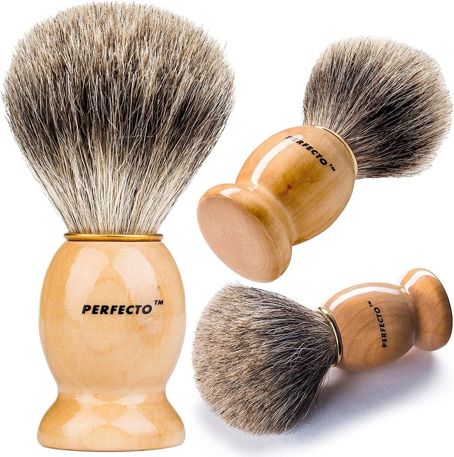 Synthetic Bristles Shaving Brush For Men, Engineered for The Best Shave of Your Life. Shaving Brush - Shave Brush for Wet Shave for Safety Razor, Double Edge Razor, Straight Razor, Shaving Razor