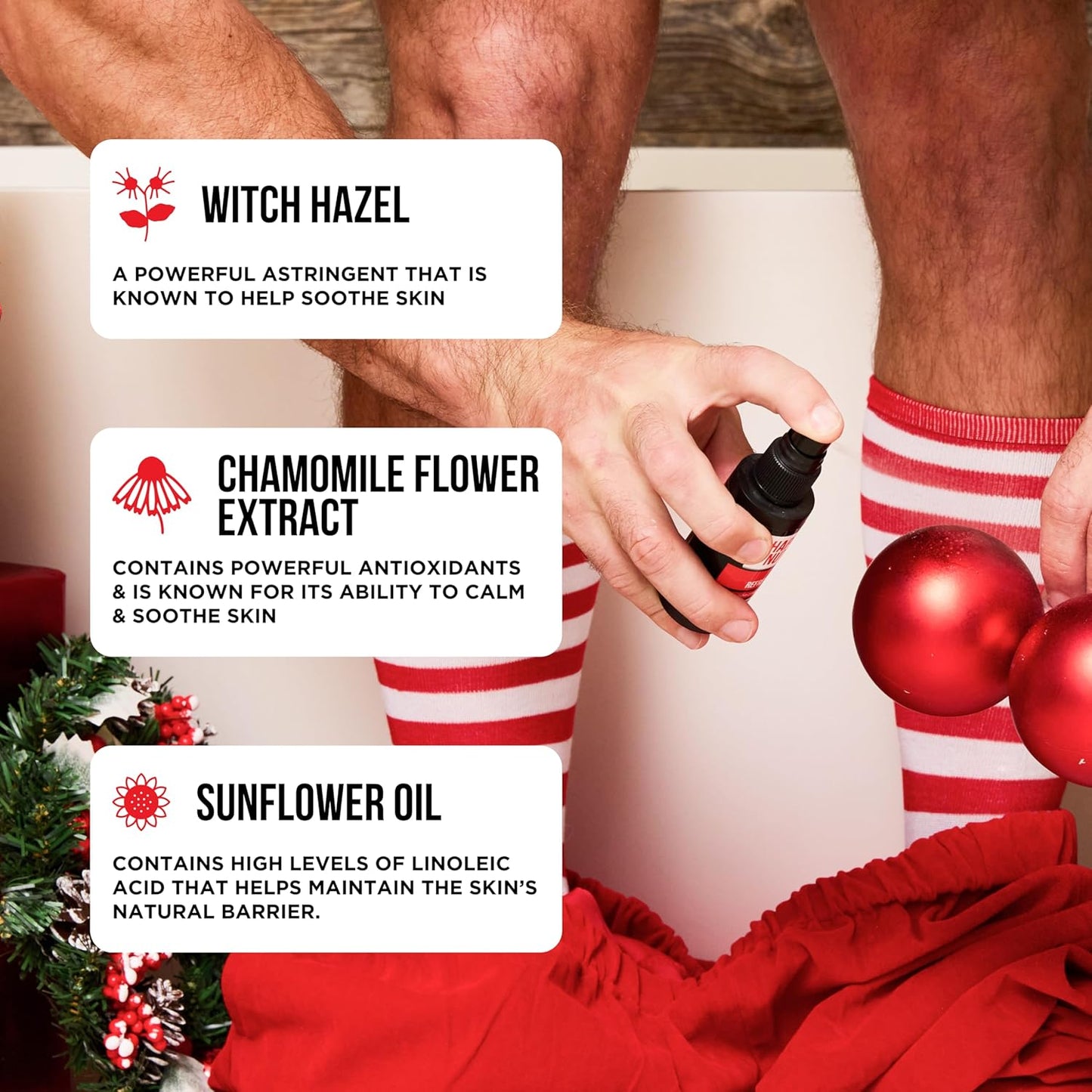 Happy Nuts The Refresher Men's Ball Deodorant Spray - Cooling, Toning, Deodorizing Body Spritz - Clean Ingredients, Ideal for Post-Trimming, Shaving & Cleansing - Groin Deodorant Spray (1 Pack)