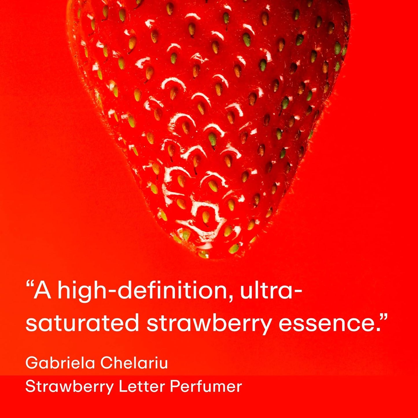 PHLUR Strawberry Letter Eau de Parfum - Full Size Perfume Spray - Strawberry Gourmand Fine Fragrance (50mL)