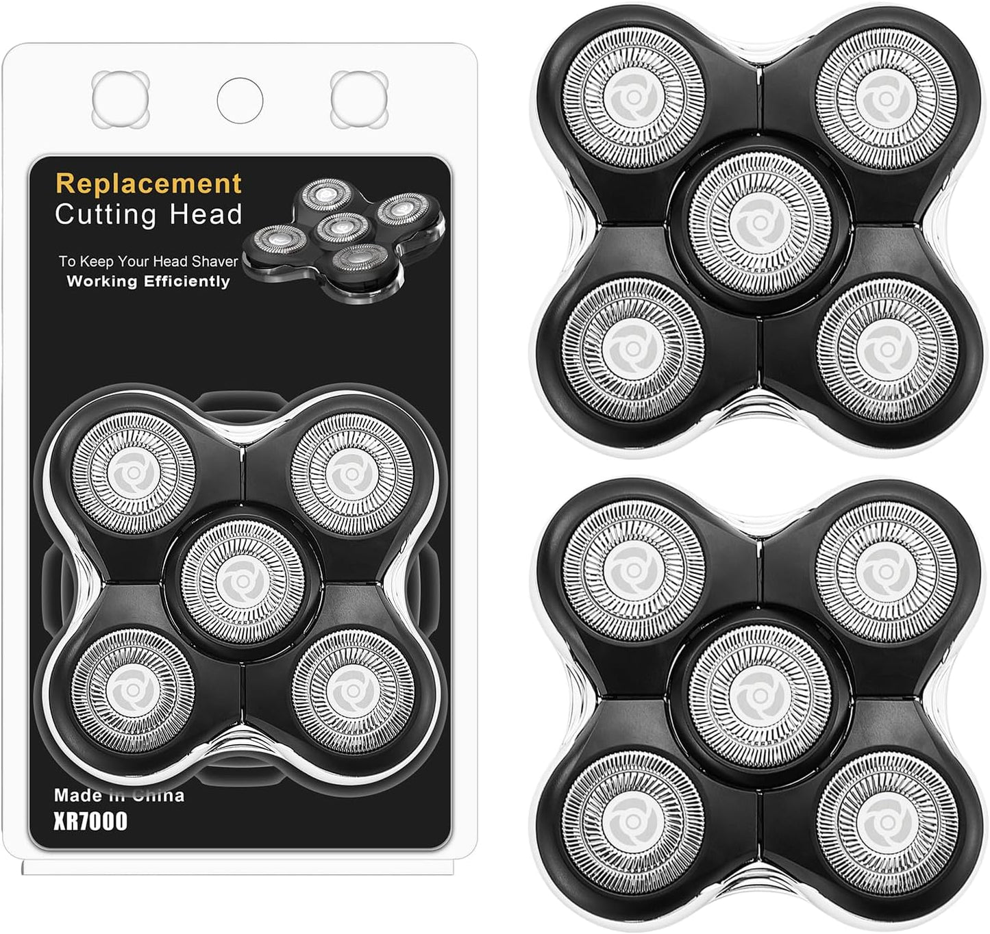 Shaver Replacment Heads Compatible with Remington Balder Pro XR7000 Head Shaver (2 Packs)