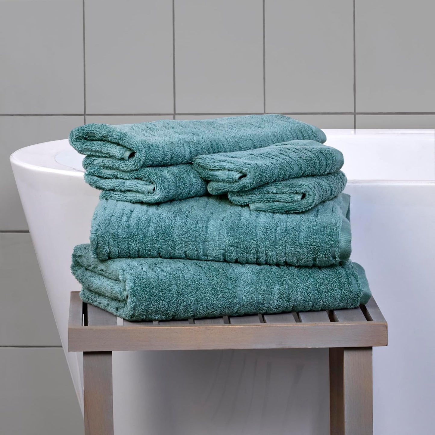 SKL Home CloudSoft Cotton Luxury Bath Towel for Bath & Gift, Teal