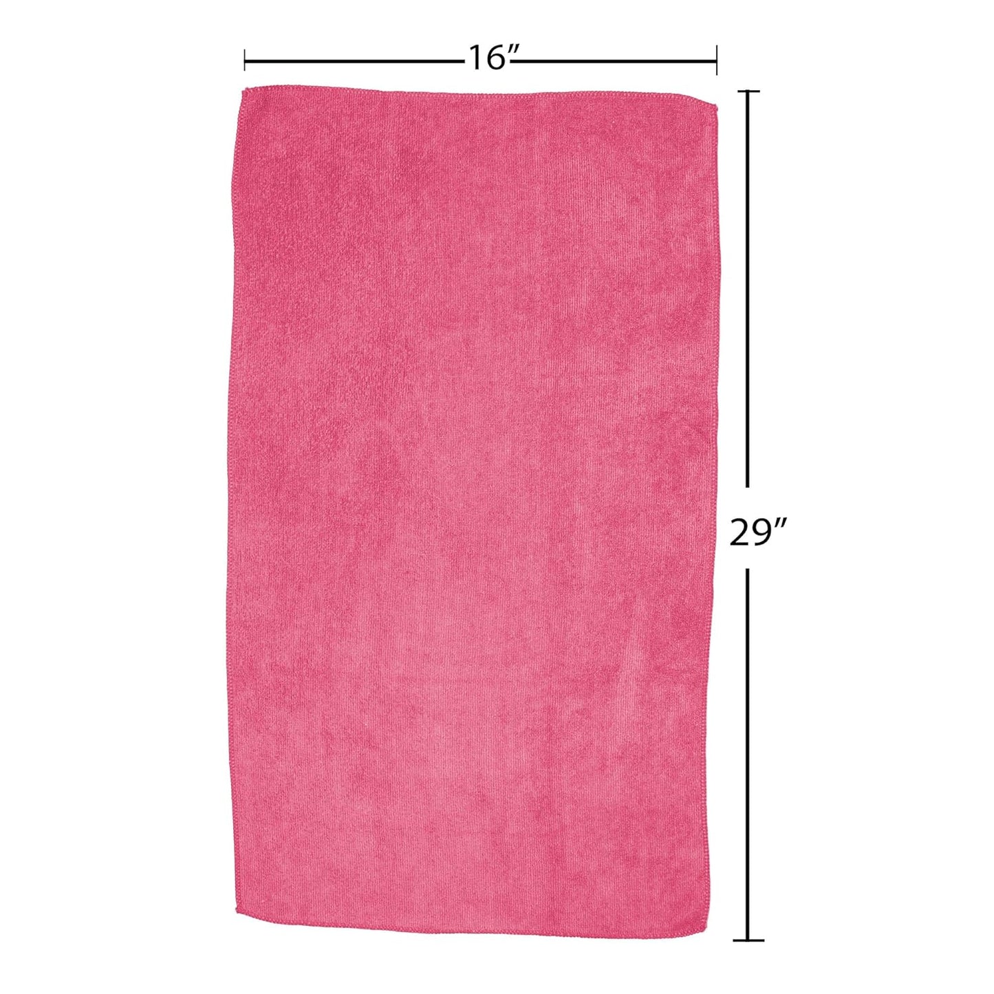 Fromm Softees Microfiber Towels for Hair Salon, Barber, Spa, Gym, Hair Wrap for Drying Curly, Long, Wavy Hair, Pink/Orange, 16 x 29 Inches, 10 Pack