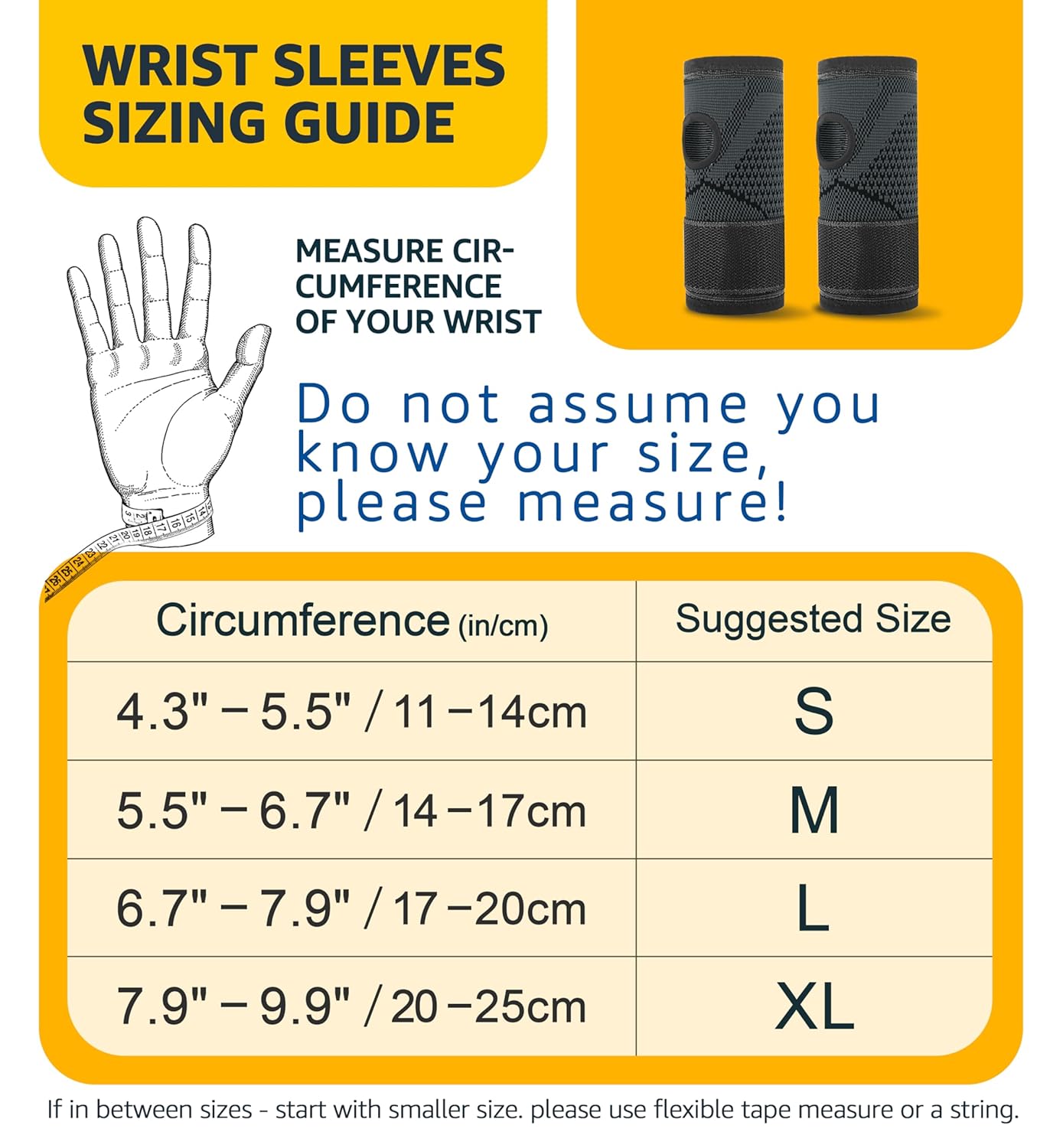 HiRui 2-Pack Wrist Brace Wrist Wraps, Hand Compression Sleeves with Wrist Straps Support for Fitness Weightlifting MTB Tendonitis Carpal Tunnel Arthritis Pain Relief (Black, Large)