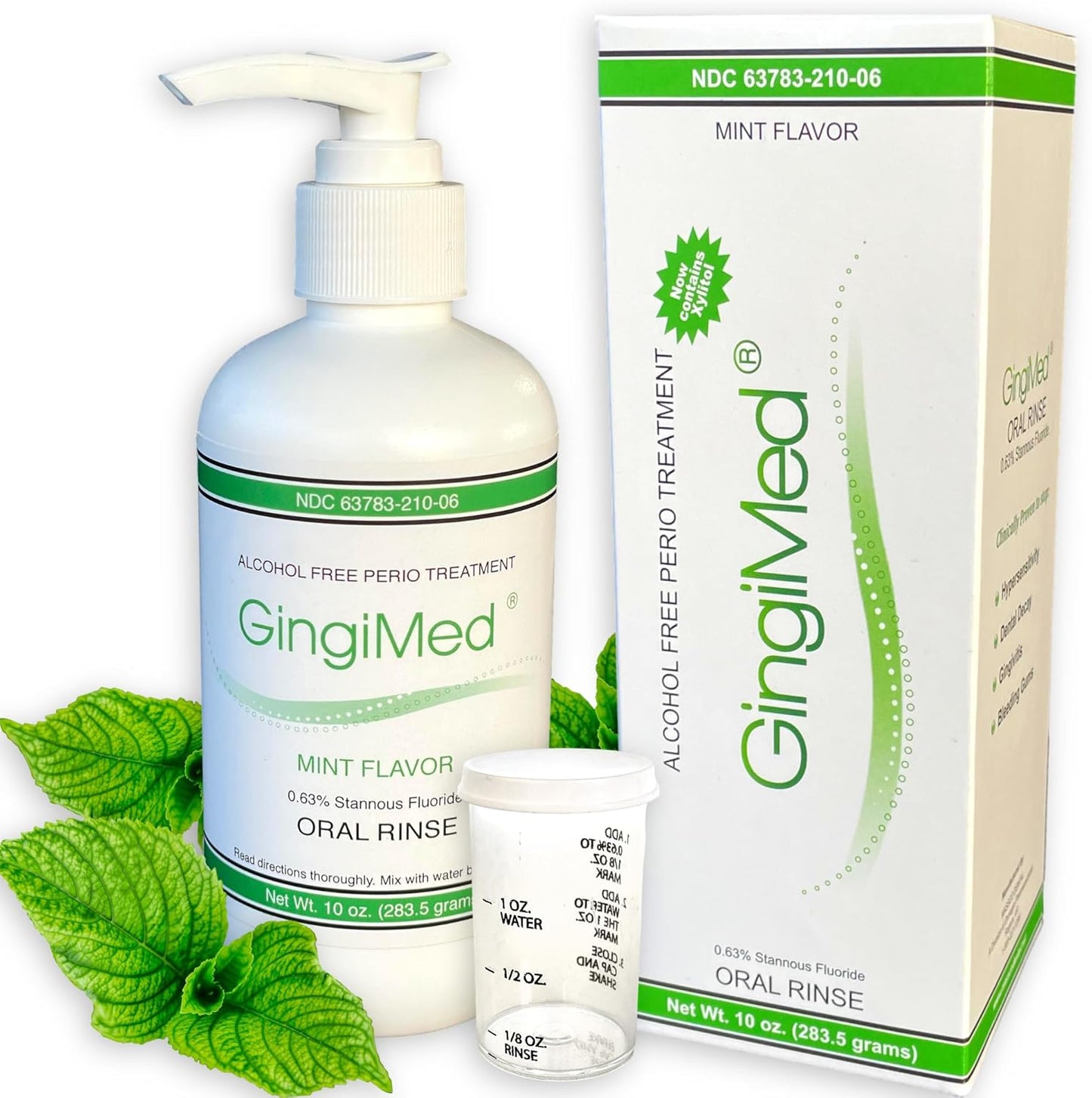 Mint Flavored .63% stannous Fluoride Dental Rinse, 10 Ounce Bottle. Indicated for Patients with Tooth Decay, Sensitivity, or gingival Bleeding.