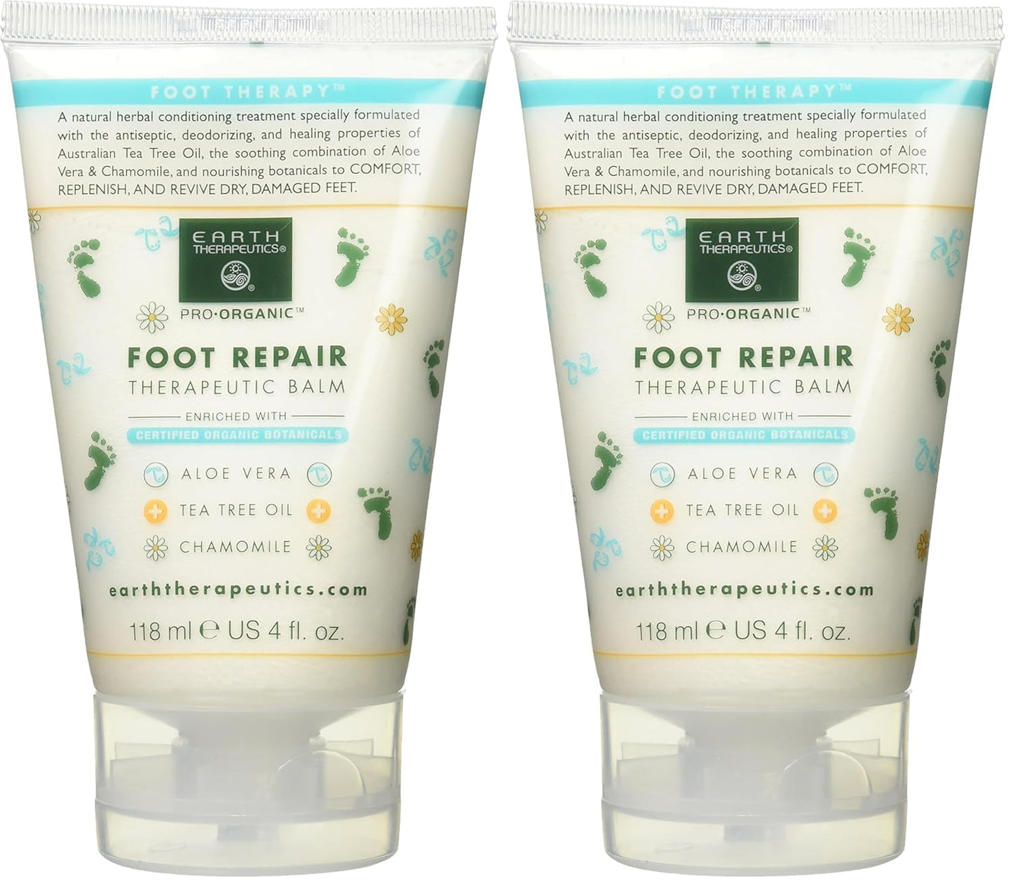 Foot Repair Balm Earth Therapeutics 4 oz Balm (Pack of 2)