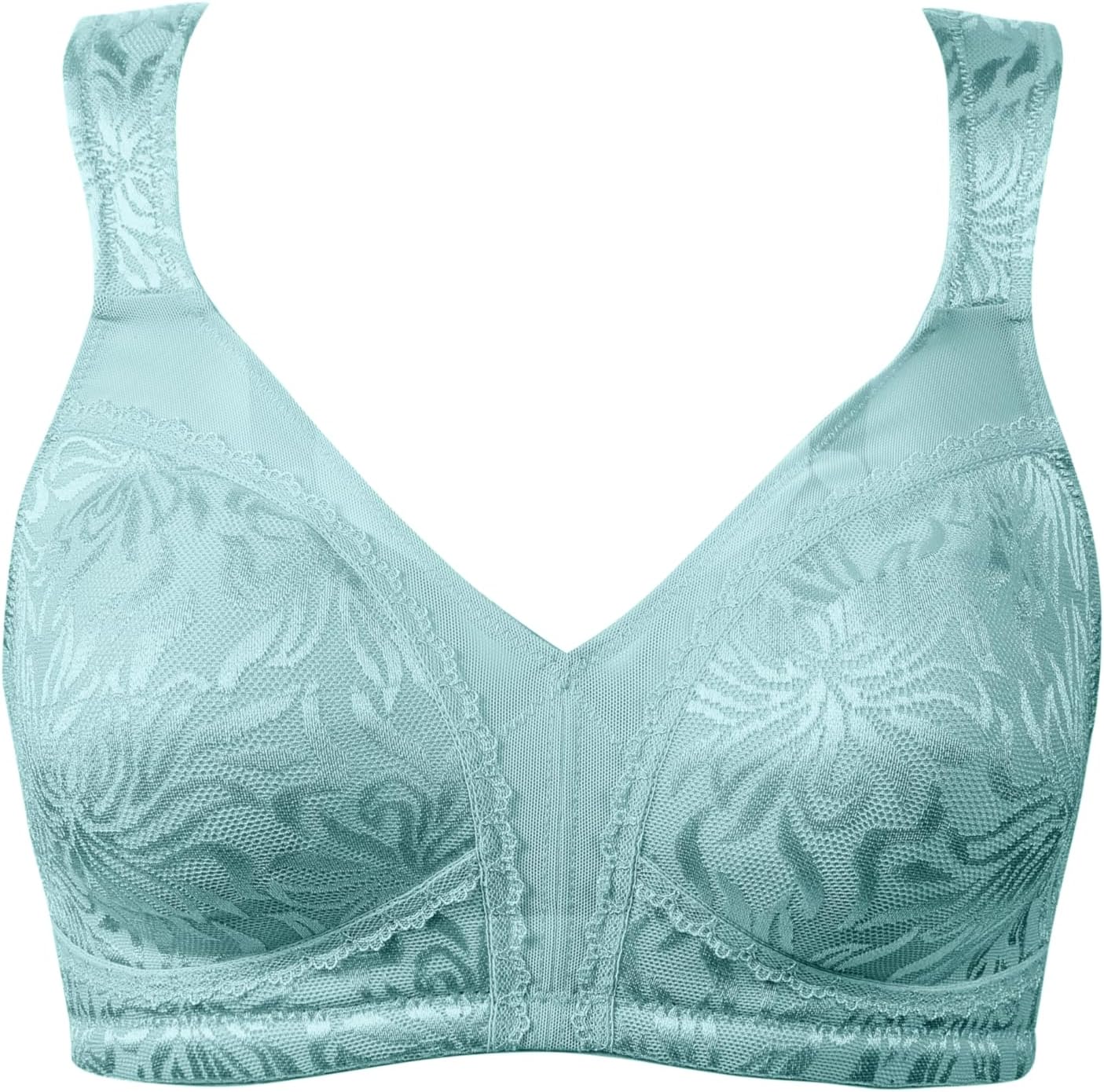 ZeroBound Women's Minimizer Bras Comfort Cushion Strap Wirefree Full Coverage Large Bust Non-Padded Bra