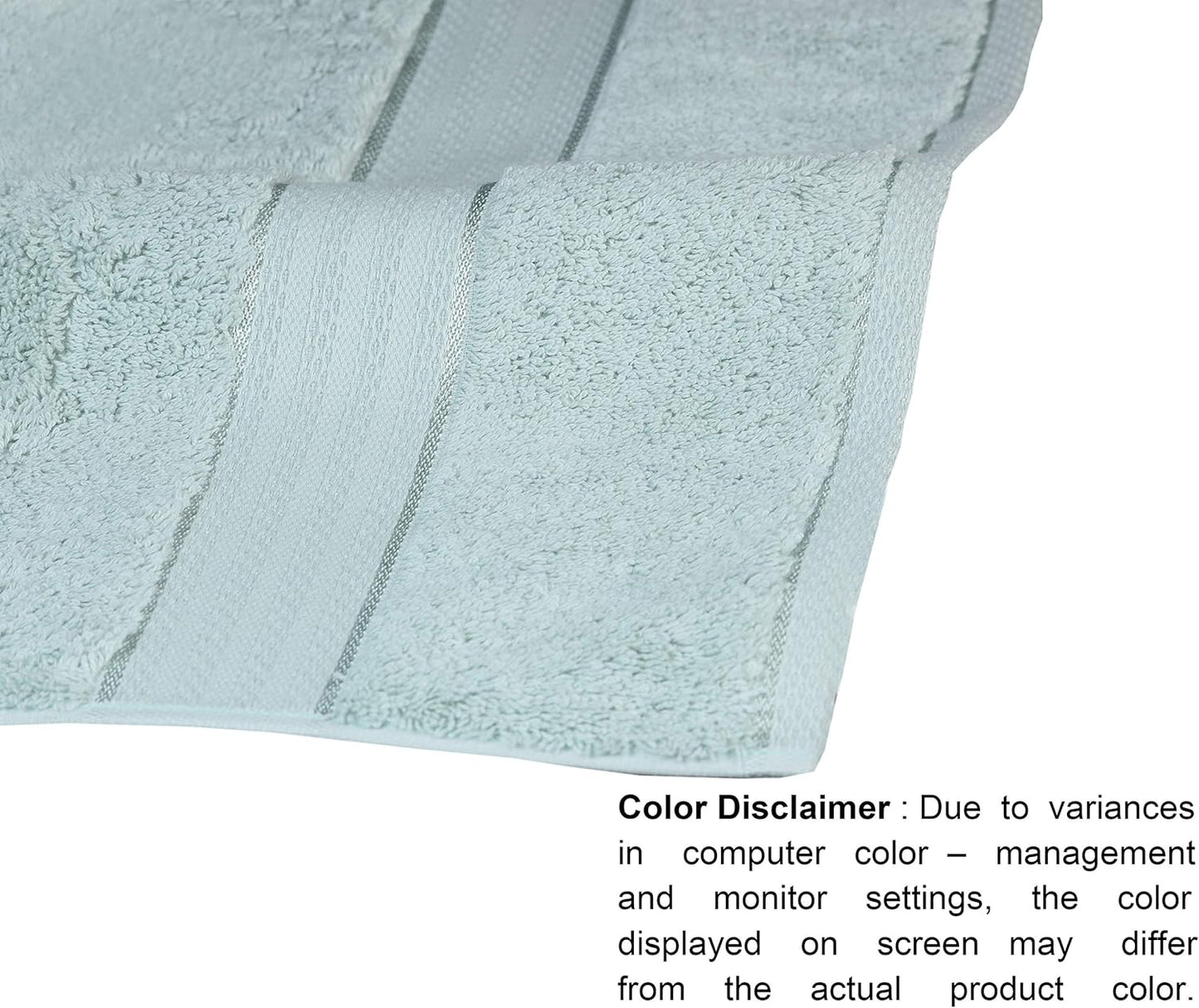 GLAMBURG 700 GSM Premium 8-Piece Towel Set - Contains 2 Bath Towels 30x54, 2 Hand Towels 16x28, 4 Wash Cloths 13x13 - Luxury Hotel & Spa Quality - Durable Ultra Soft Highly Absorbent - Sea Green