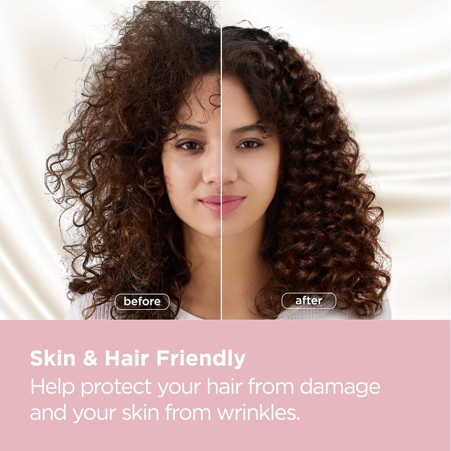 Bedsure Satin Pillowcase 2 Pack Similar to Silk Pillow Cases Standard Size, Pillow Case for Sleeping Women with Envelope Closure, Gifts for Women Men, Rose Cloud, 20x26 Inches, 2pcs