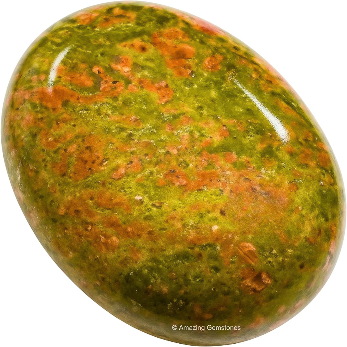 Amazing Gemstone Unakite Crystals and Healing Stones - Large Palm Stone Crystals Piedra - Crystal for Good Luck, Balanced Positive Energy, Meditation - Unique Stocking Stuffers Gifts for Women, Men