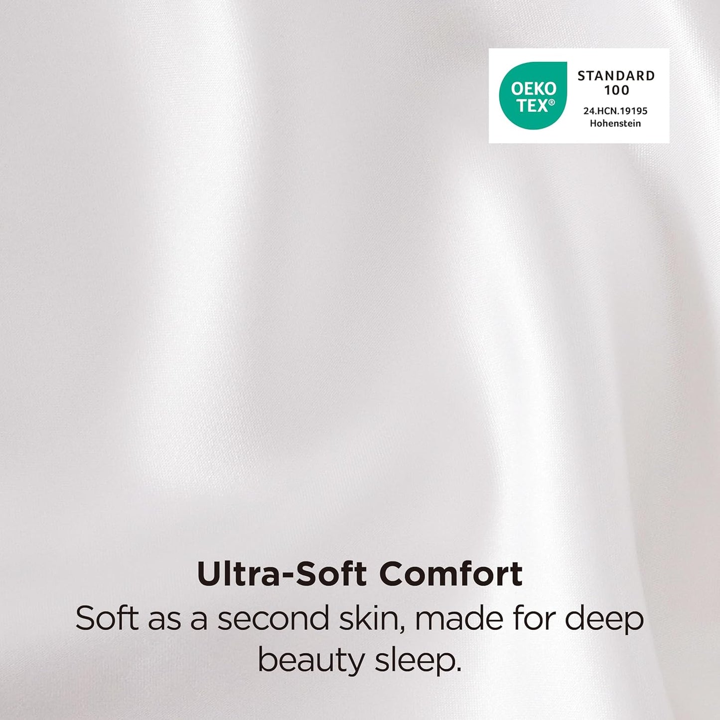 Bedsure Satin Pillowcase for Hair and Skin Queen - Ivory Silky Pillowcase 2 Pack with Envelope Closure, Similar to Silk Pillow Cases, Gifts for Women Men, 20x30 Inches, 2pcs