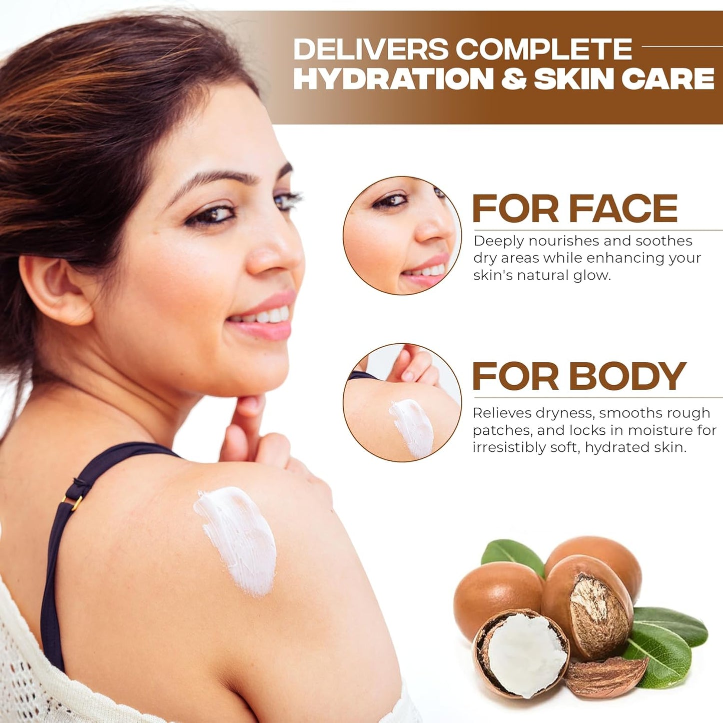 AZMERA Handcrafted Whipped Shea Body Butter – Luxurious Orchid Scented Moisturizer for Dry, Sensitive Skin with Argan Oil & Vitamin E – Vegan, Non-Greasy Skincare – 8.82 oz