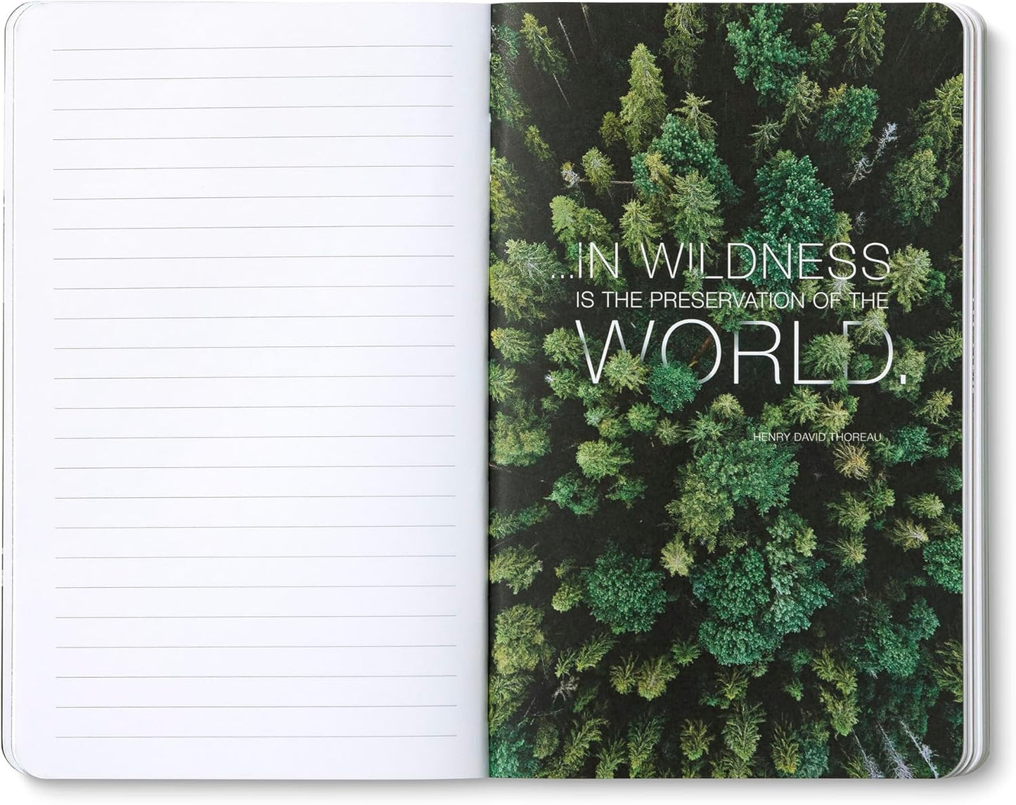 Compendium Softcover Journal - The world is grand, awfully big and astonishingly beautiful. – A Write Now Journal with 128 Lined Pages, 5″W x 8″H