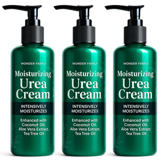 40% Urea Cream for Feet with 2% Salicylic Acid Aloe Tea Tree Oil for Skin - Athletes Foot Cream Extra Strength - Dry Hand Cream for Dry Cracked Hands - Urea Cream 40 Percent, 3 Pack