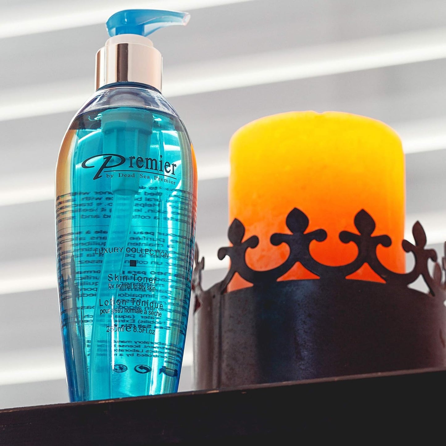 Premier Dead Sea Skin Toner Normal To Dry Skin, pH 5.5 balancing, non alcoholic toner that is mild and gentle to skin, natural ingredients with witch hazel and minerals 8.5fl.oz