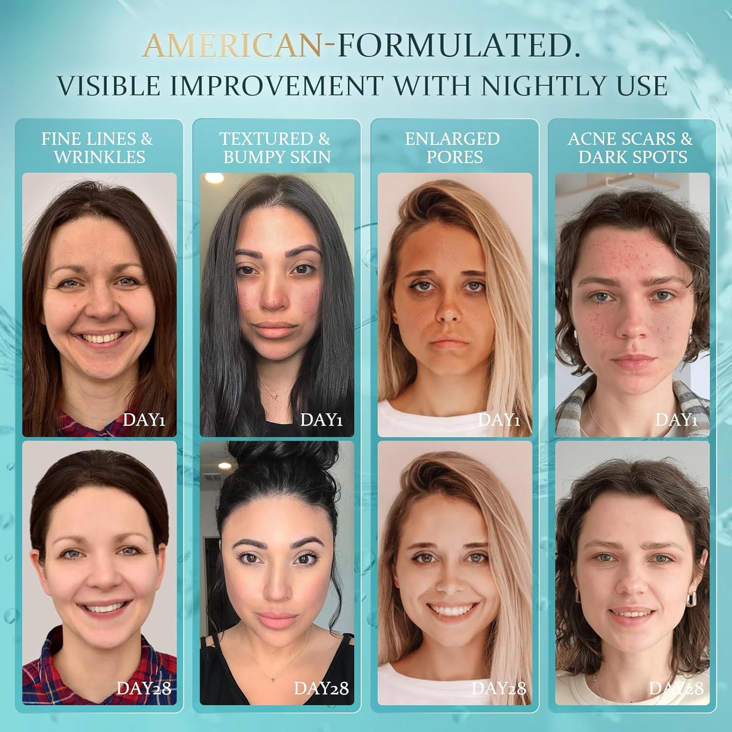 Anti-Aging Night Cream - Overnight Repair with Ceramides, Collagen Peptides and Hyaluronic Acid Deeply Hydrating, Non-Greasy, Fragrance-Free • 2.12 fl oz