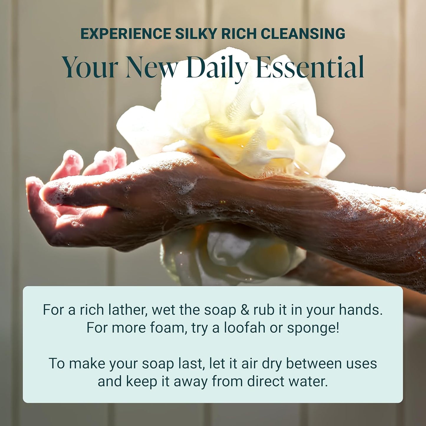 The Bubble Factory Handmade Soap, All Natural Soap for Women & Men, Hand, Bath & Body Natural Bar Soap, Vegan, Palm Oil Free, Made in USA with Shea Butter + Essential Oils, Tea Tree Mint, Single