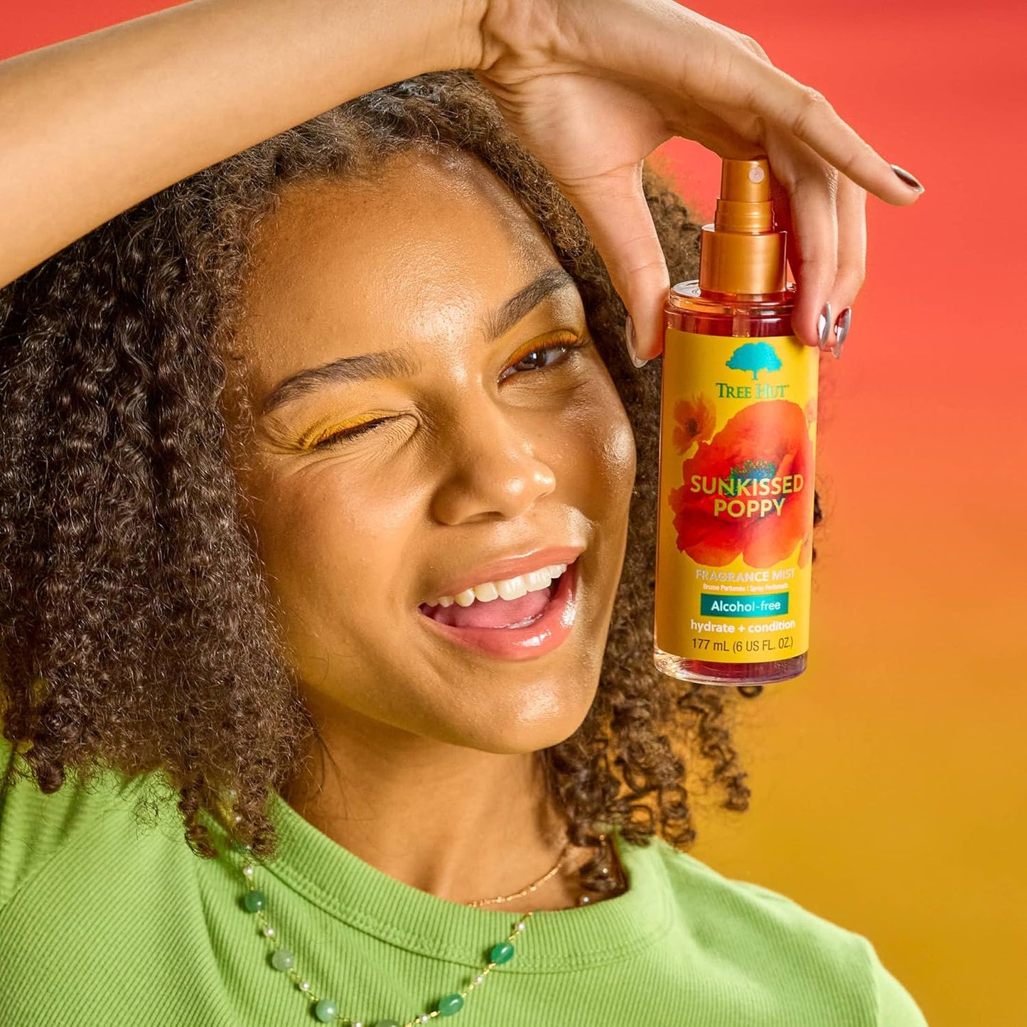 Tree Hut Sunkissed Poppy Fragrance Mist, Spritz On for a Refreshed Feel or Layer with Your Favorite Scents, Versatile Body Spray, 6 fl oz.