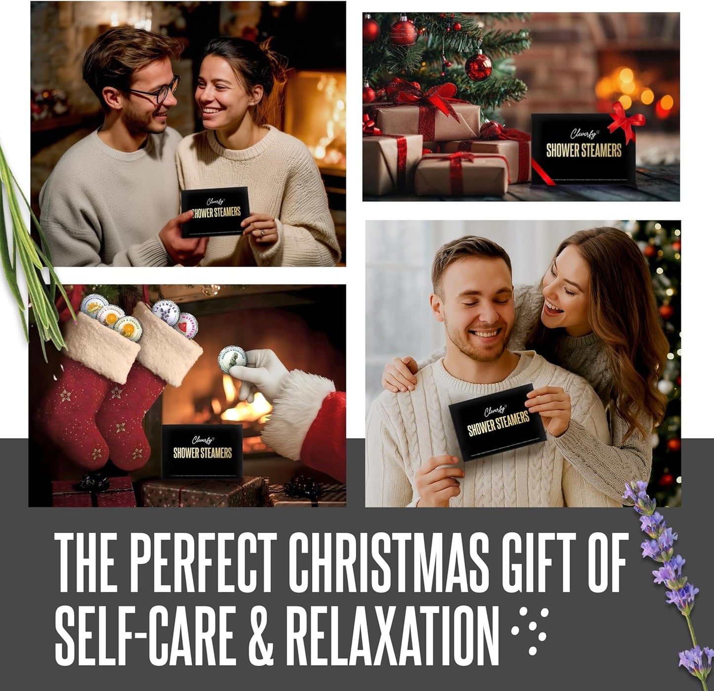 Cleverfy Shower Steamers Aromatherapy – Stocking Stuffers for Women, Teens and Wife – Christmas Gifts for Women and Teen Girls – White Elephant Gifts for Adults – 6 Tablets