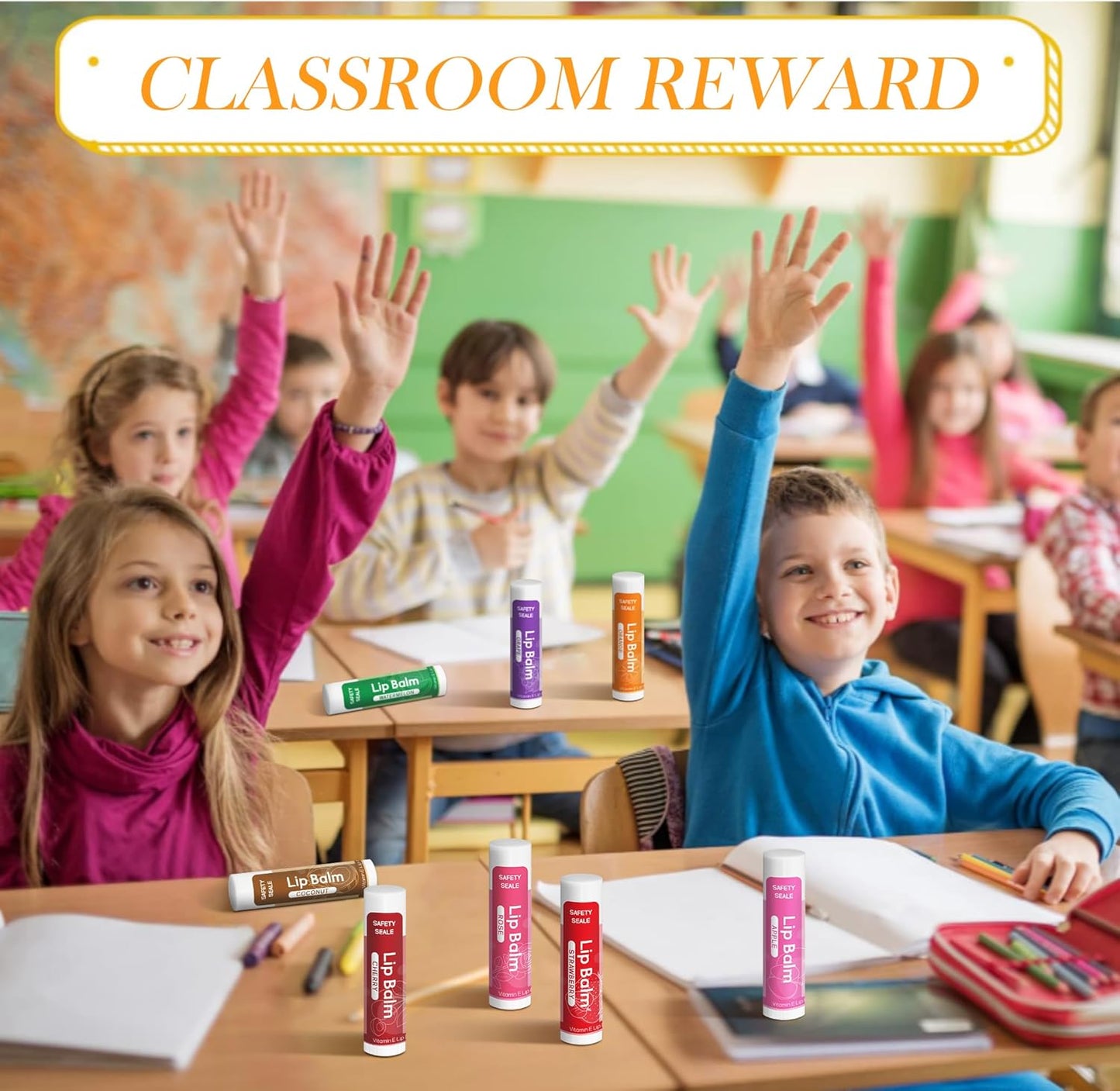 Yopela 221 Pack Natural Lip Balm Bulk with Vitamin E and Coconut Oil - Moisturizing, Soothing, and Repairing Dry and Chapped Lips Valentine's Gift - 17 Flavors - Non-GMO