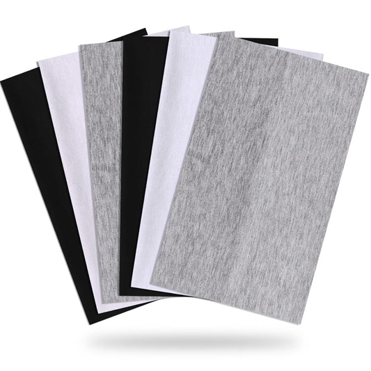 Wide Headbands for Women Stretchy Headband Workout Head Bands for Women's Hair Band Non Slip Head Wrap Black White Gray 6 Pack