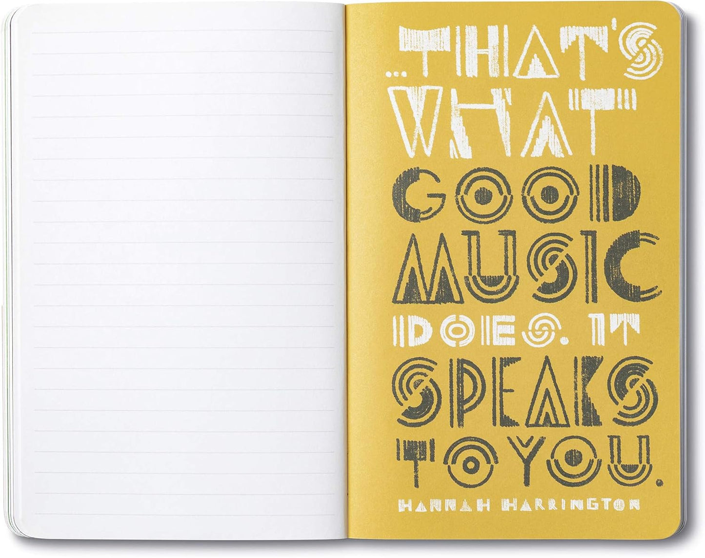 Compendium Softcover Journal - Let Your Music Play – A Write Now Journal with 128 Lined Pages, 5″W x 8″H