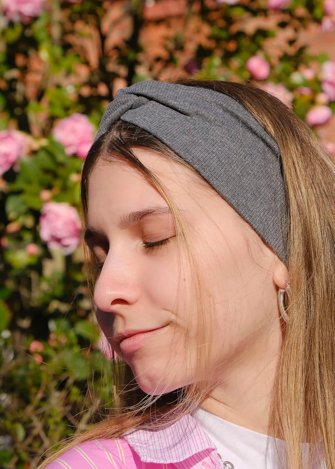 DRESHOW 8 Pack Headbands for Women Yoga Knotted Headbands Elastic Criss Cross Hair Accessories Sports Head Wrap Non Slip