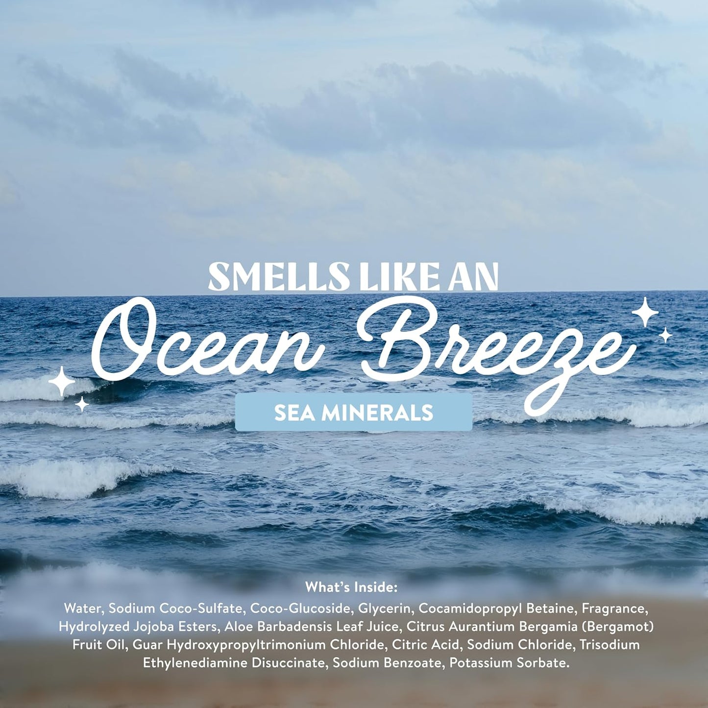 Cleancult - Liquid Hand Soap Refills - Sea Minerals - Gentle On Sensitive Skin - Made with Aloe Vera & Essential Oils - Eco Friendly - Paper-Based Packaging - 32 oz/3 Pack