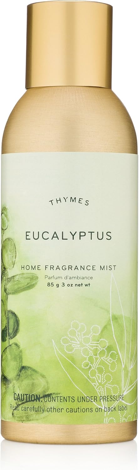 Thymes Home Fragrance Mist – Room Air Fresheners for Home Long Lasting – Air Freshener Spray – Scented Room Spray with Notes of Eucalyptus Oil, Italian Lemon, Fir, & Petitgrain (Eucalyptus, 3 oz)