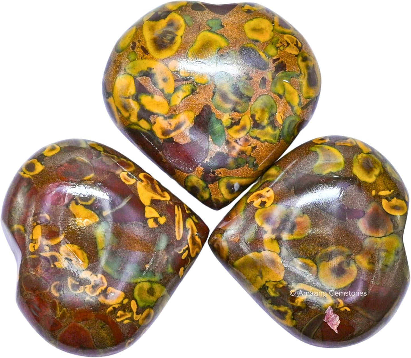 Handmade Heart for Home Decor (Fruit Jasper)