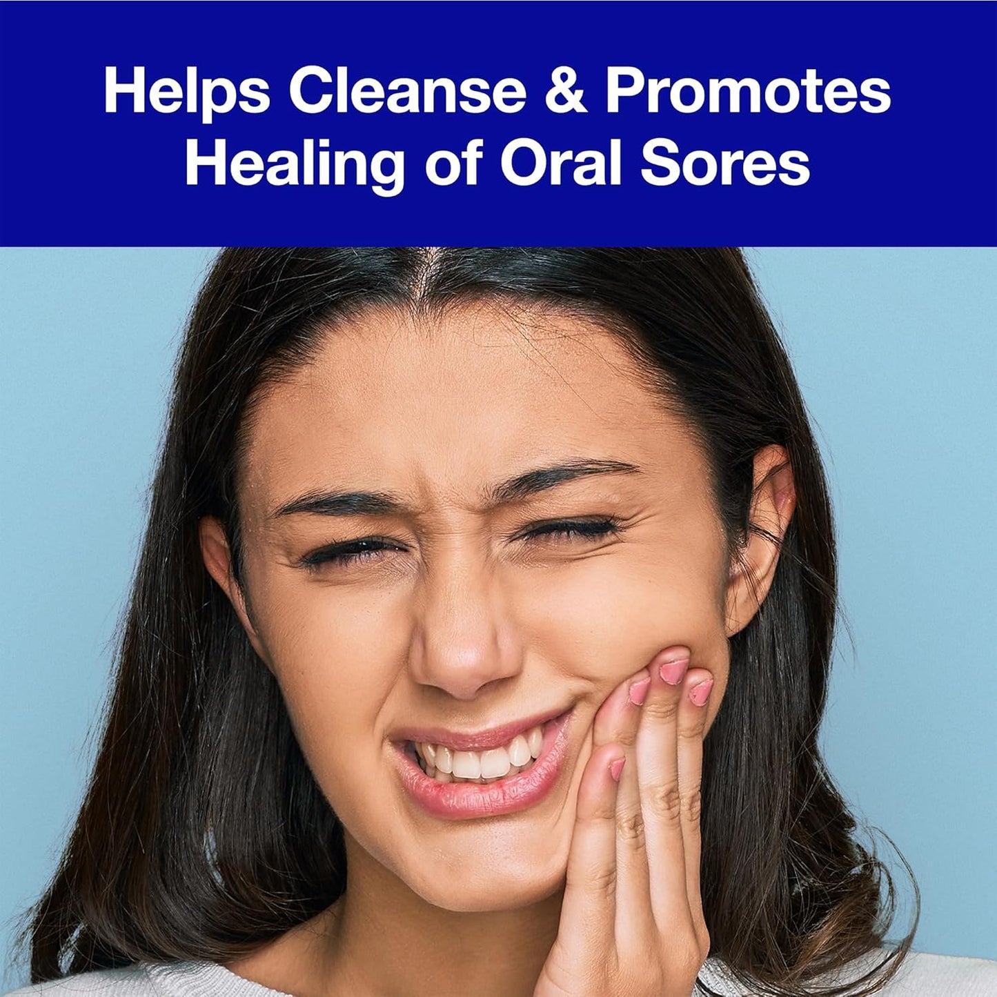 CloSYS Mouth Sore Mouthwash Cleanses and Heals Oral Sores and Canker Sores in Mouth Alcohol-Free Hydrogen Peroxide Mouthwash Non-Burning and Non-Irritating 16 oz