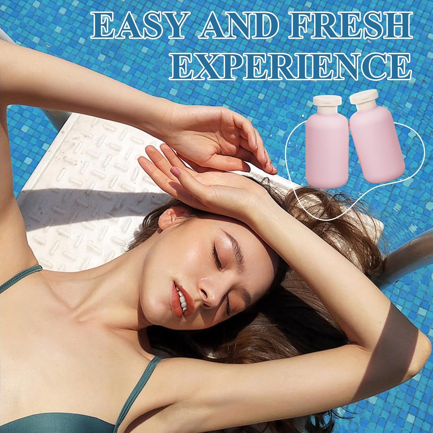 ASEVAT 6.7oz Airtight Plastic Travel Shampoo Bottles, Empty Squeeze Bottle, Travel Shampoo and Conditioner Bottles Refillable, Hand Soap Dispenser for Vacation, Gym, Lotion(PinkGreenBlue)