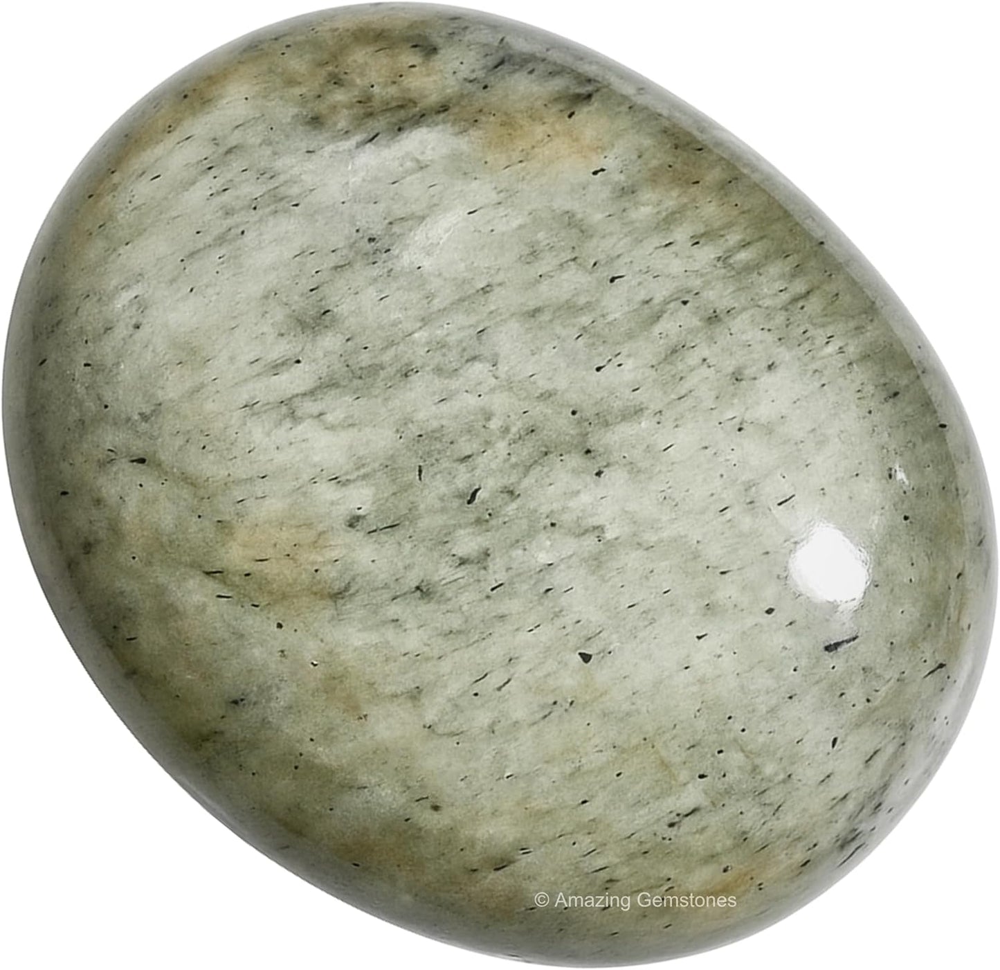 Amazing Gemstone Chrysoberyl Cats Eye Crystals and Healing Stones - Large Palm Stone Crystals Piedra - Crystal for Good Luck, Positive Energy, Meditation - Unique Stocking Stuffers, Gifts for Women