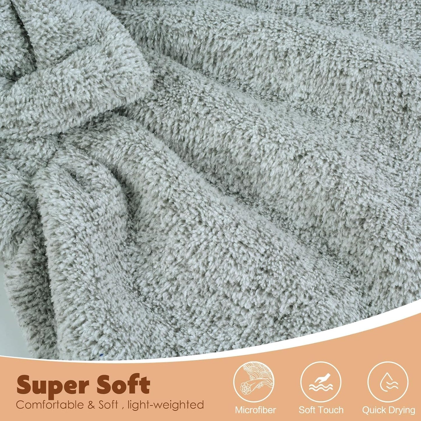 SUNLAND Large Microfiber Hair Drying Caps with Bow knot Fast Drying Shower Cap Soft and Absorbent hairWrap Hair Turban Bath Caps for Curly Thick and wet Hair 11 X 13.4 inch 2 Pack Green