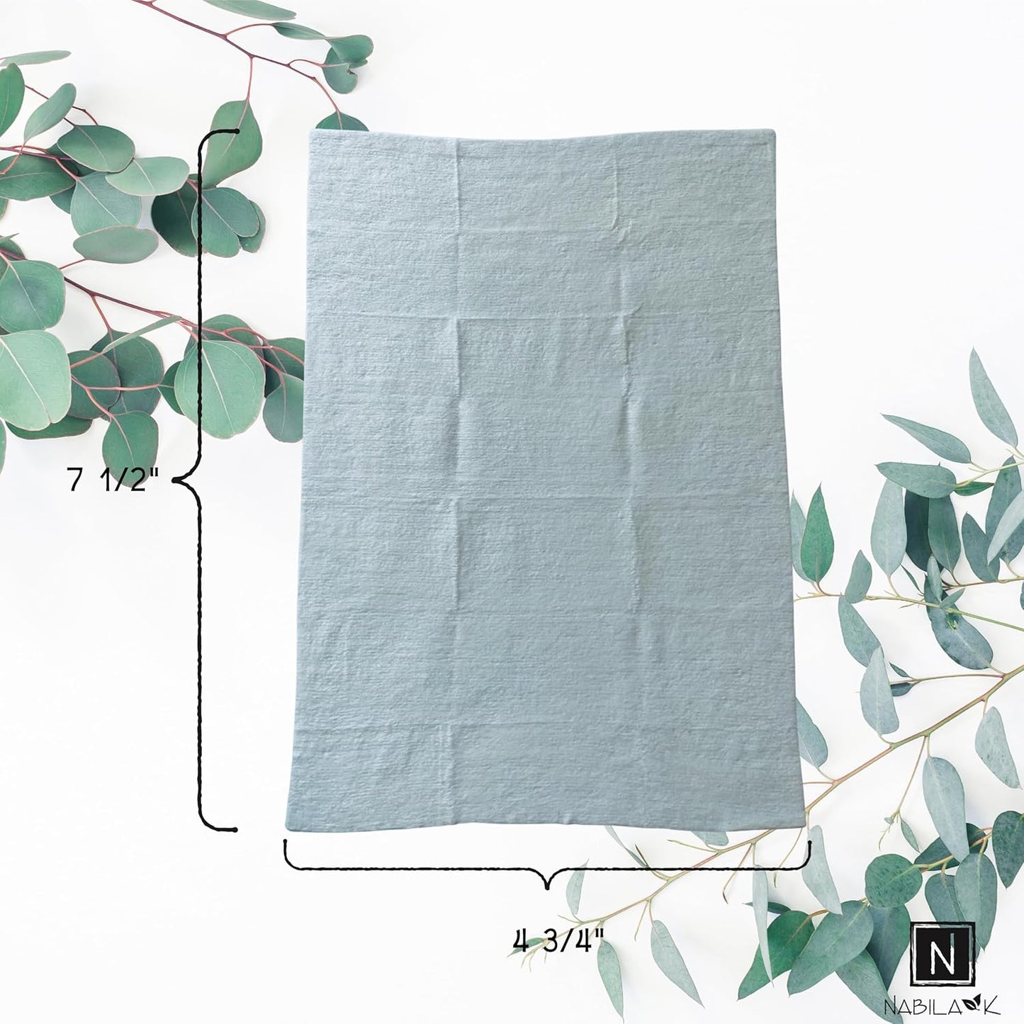 Eucalyptus Crisp Scented Moist Towelettes Single Use by Nabila K - Alcohol-Free, Plant-Based with Natural Ingredients - Individually Wrapped Disposable Travel Size Wipes with Bamboo Case - 20 Count