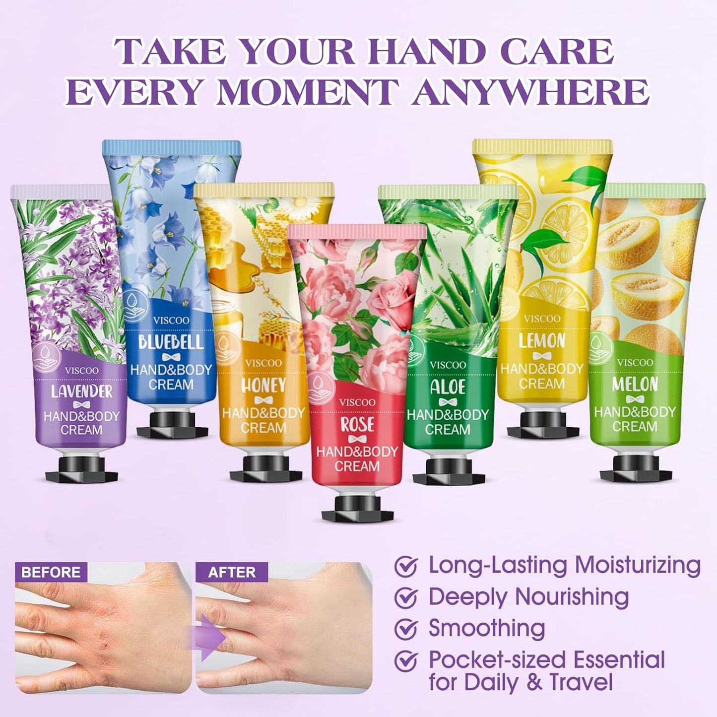 28 Pack Hand Cream Gifts Set for Women, Stocking Stuffers for Women,Teengirls, Christmas Gifts Bulk Gifts,Small Gifts,Mini Moisturizing Hand Lotion Travel Size in Bulk for Dry Cracked Hands