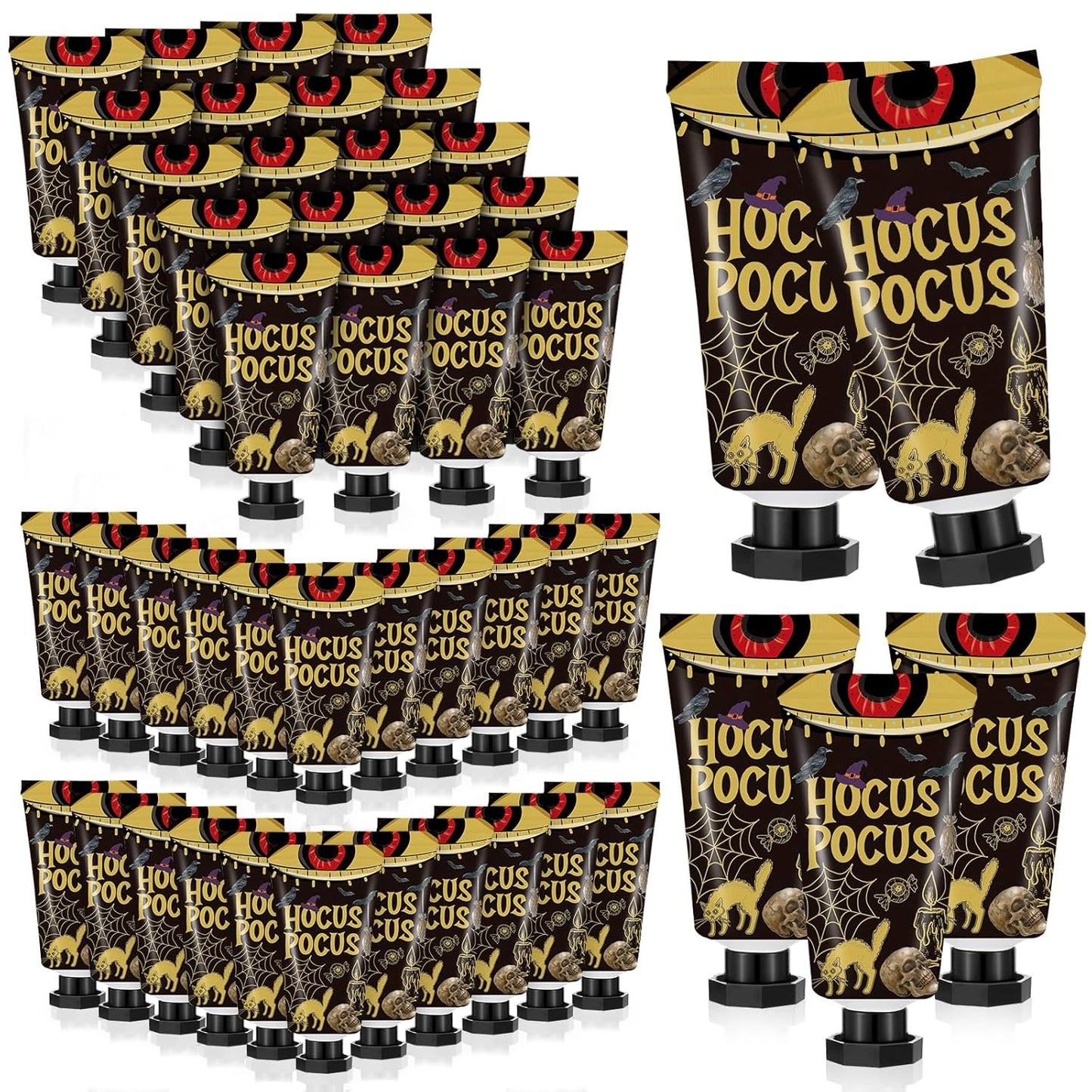 48 Sets Halloween Hand Cream Gifts Bulk Travel Lotion Size Halloween Party Gifts Favors Ghost Spiderweb Skull Hand Cream Birthday Christmas Party Supplies for Guest