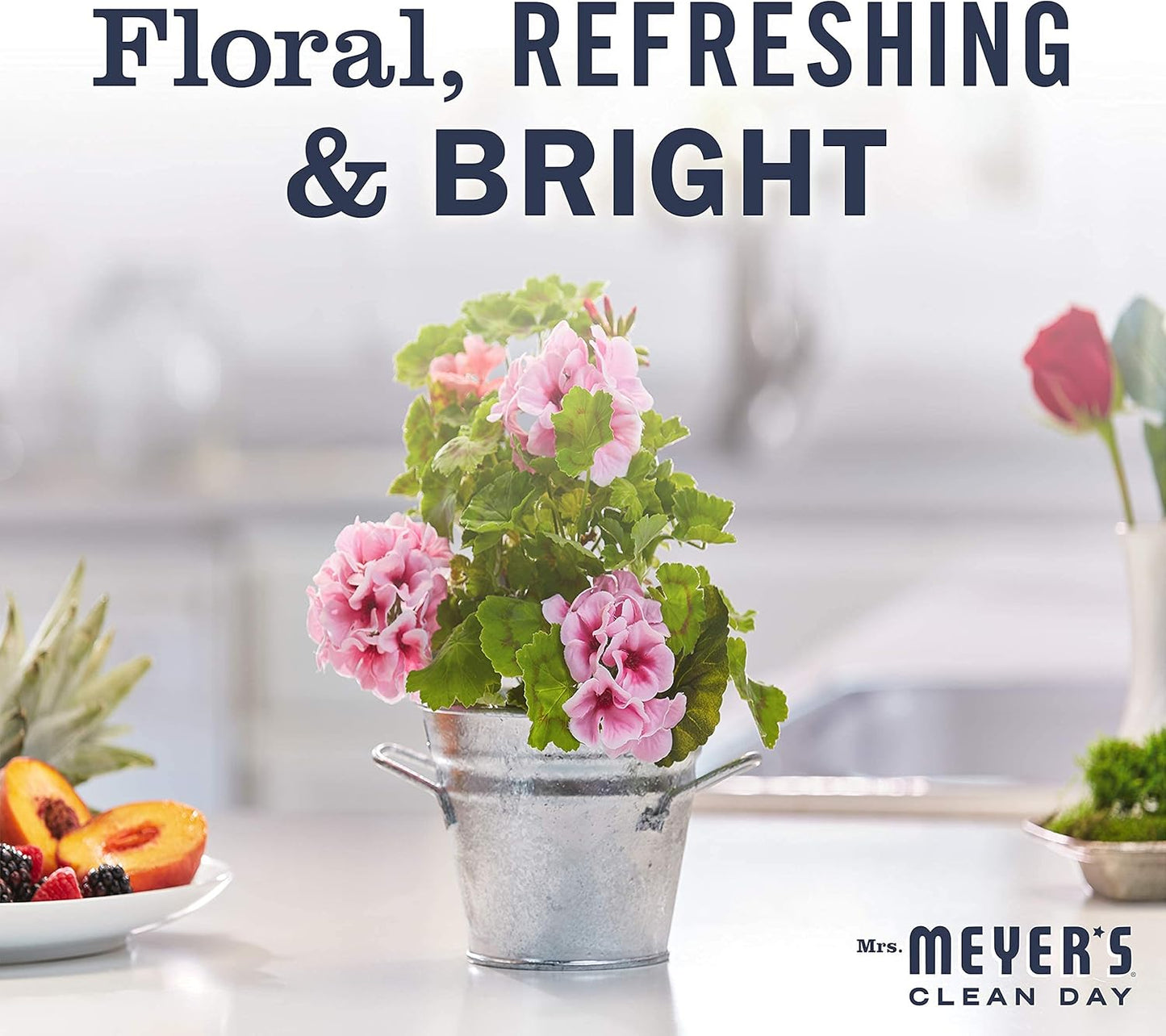 Mrs. Meyers Clean Day Room Freshener, Geranium, 8 Fluid Ounce (Pack of 3)