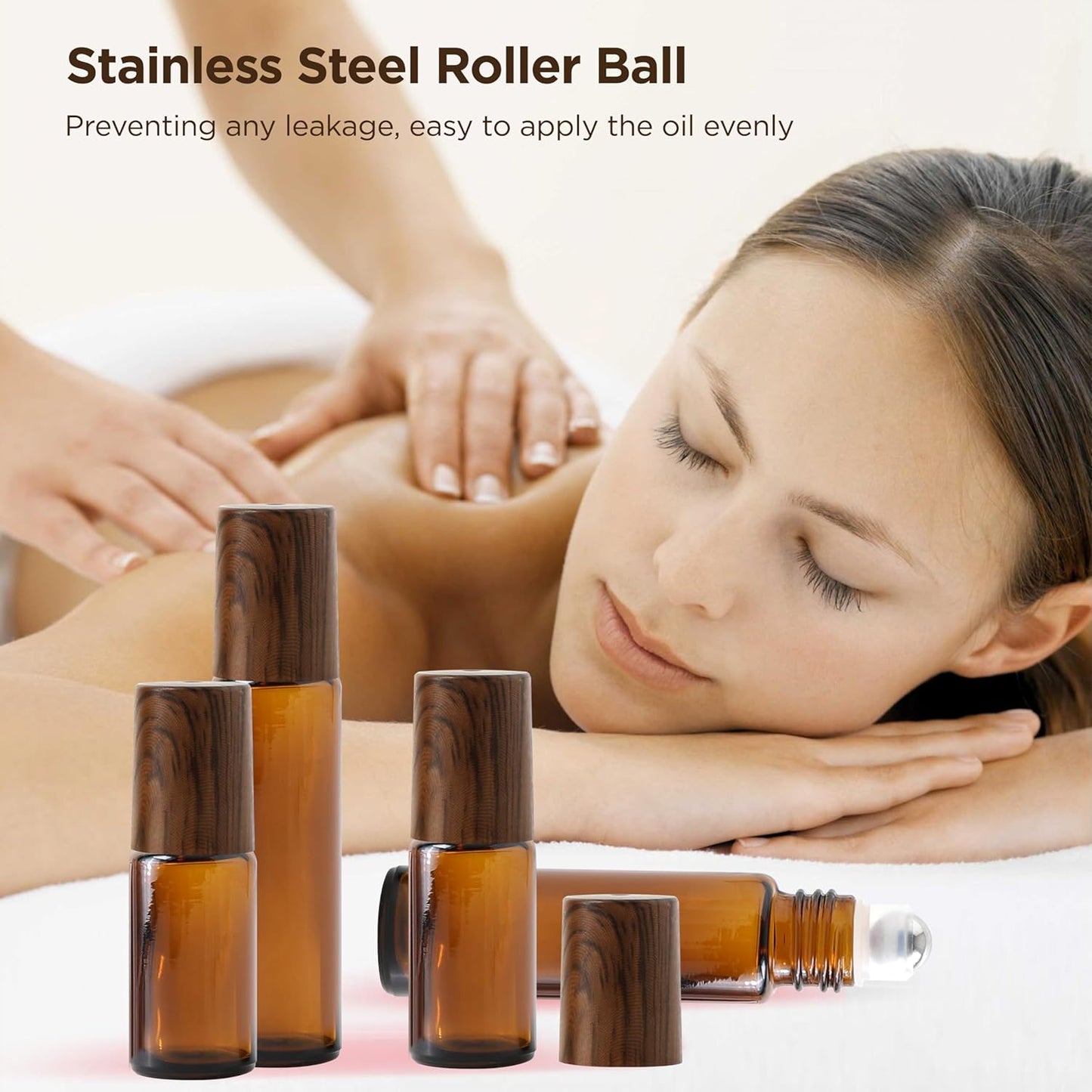 Essential Oil Roller Bottles, 12PCS (10ml & 5ml) Glass Perfume Roller Bottles with Funnel Opener and Dropper Beauty and Personal Care Tools