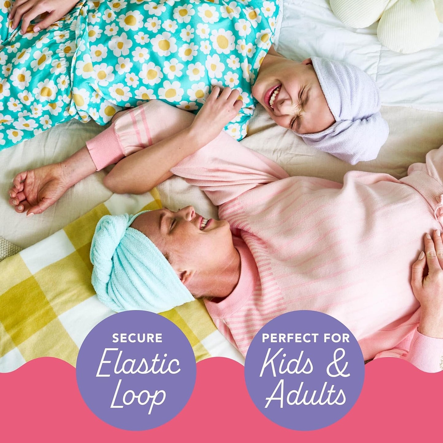 Turbie Twist 2-Pack Microfiber Hair Towel for Beauty, Travel, Gifting - Wrap Turban for Straight, Wavy & Curly Hair - Premium Personal Care - Solemnity