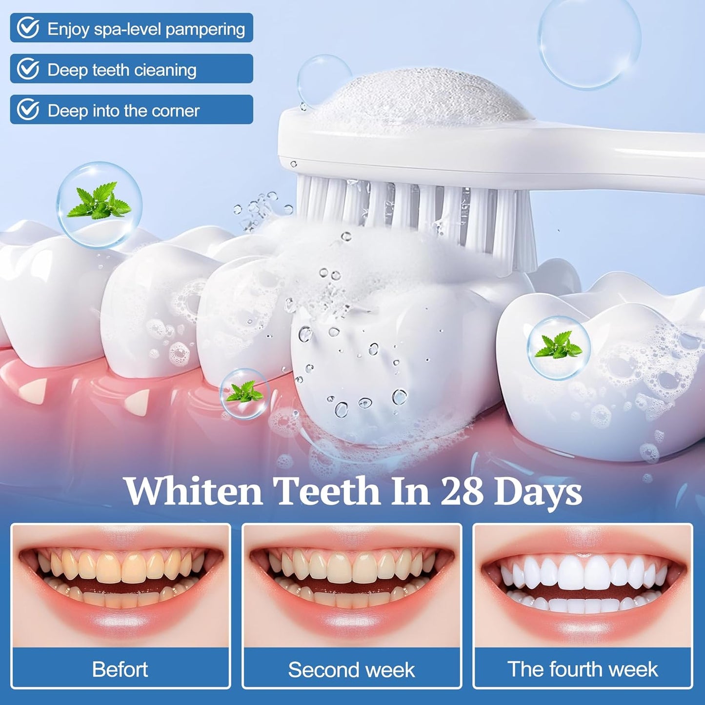 Hydroxyapatite Toothpaste, Nano Hydroxyapatite Toothpaste for Enamel Protection and Tooth Strengthening, Fresh Mint Flavor, Promotes Fresh Breath, Daily Use for Oral Health 3 Pack