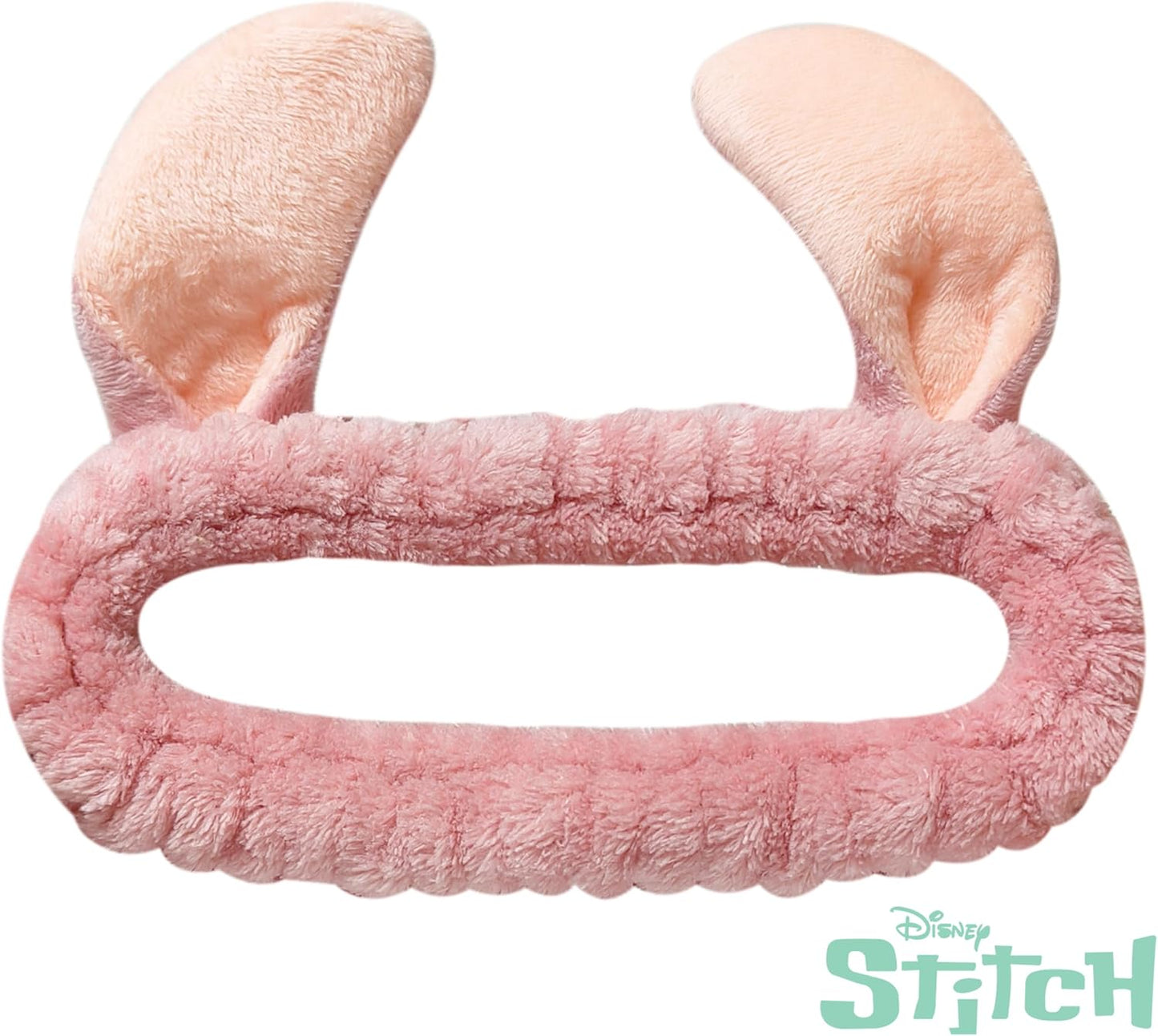 LUV HER Kids Disney Hair Brush & Spa Headband Set for Girls - Features Angel from Lilo and Stitch - Fun Grooming Kit for Detangling Styling - Soft & Stretchy One Size, Ages 3+