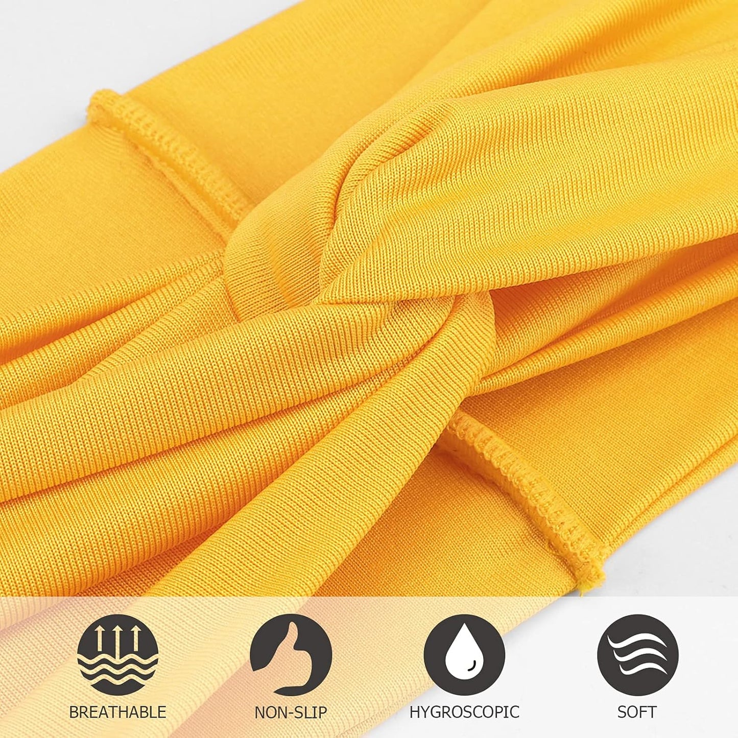 DRESHOW 8 Pack Headbands for Women Yoga Knotted Headbands Elastic Criss Cross Hair Accessories Sports Head Wrap Non Slip